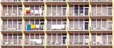 Balconies Of Scyscrapers Stock Photos Balconies Of Scyscrapers Stock Photos