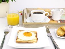 Fried Egg On Toast Stock Images Fried Egg On Toast Stock Images