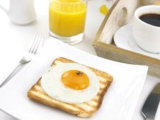 Fried Egg On Toast Stock Photo Fried Egg On Toast Stock Photo