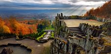 Magnificent View From Hercules Monument, Wilhelmsh Royalty Free Stock Photography