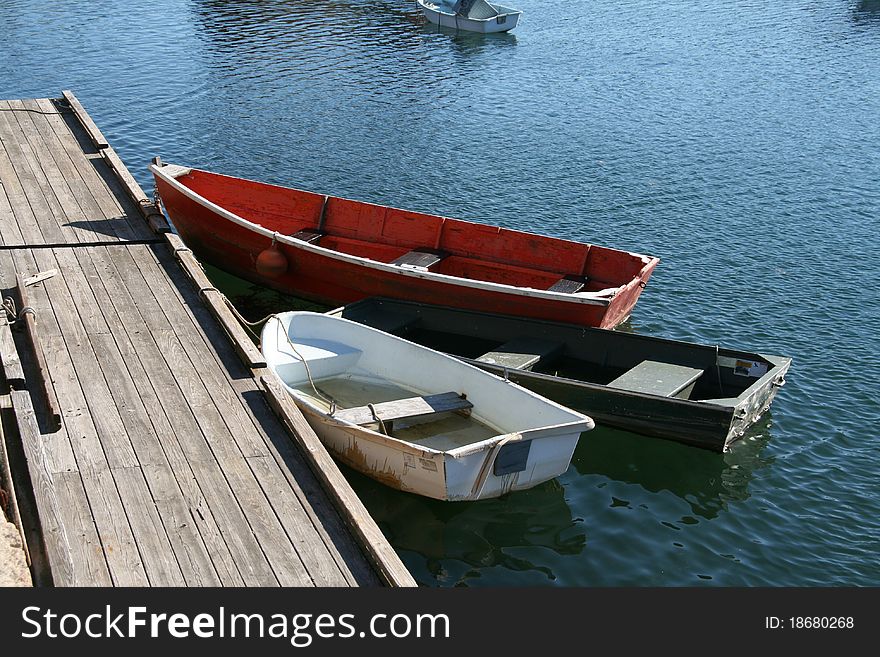 Skiffs In A Harbor