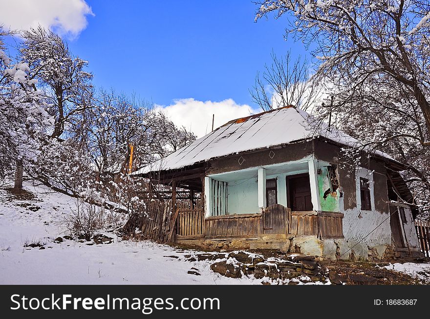 Transylvania old household in autumn time