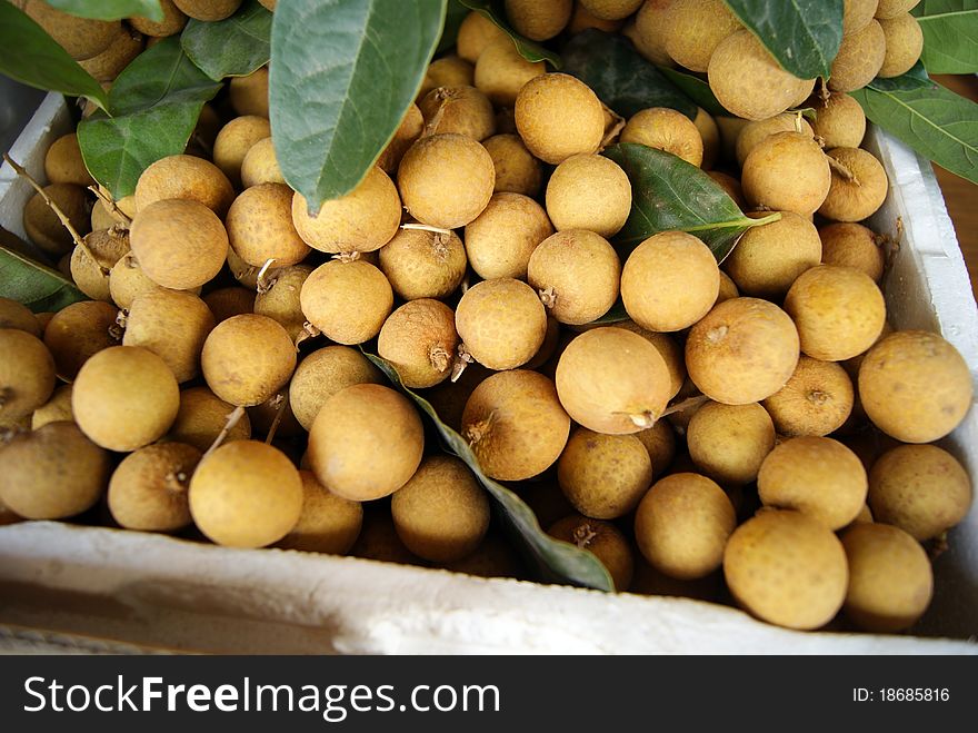 Longan, in fruit store sale. This is one of the delicious fruit.