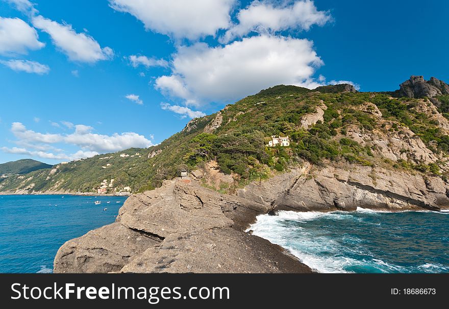 A beautifull Ligurian cliff, Italy. A beautifull Ligurian cliff, Italy