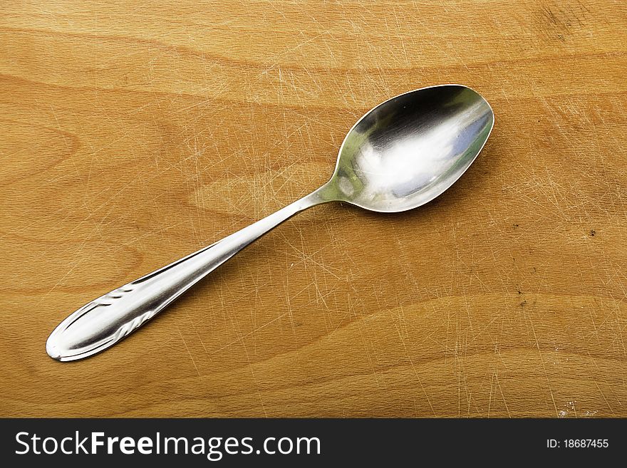 Metal spoons, the kitchen ware