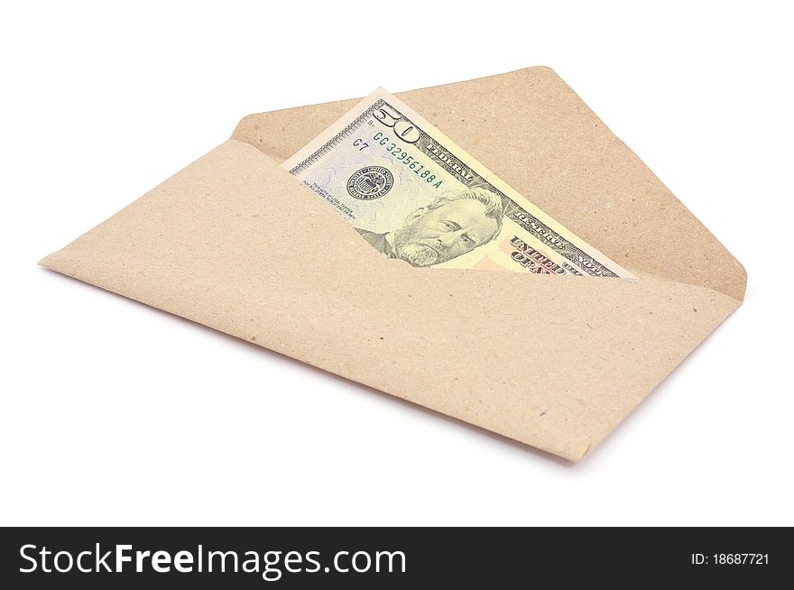 Money in envelope