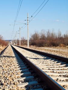 Train Rails Royalty Free Stock Photos Train Rails Royalty Free Stock Photos