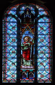 Stained Glass St. Paul Stock Image Stained Glass St. Paul Stock Image