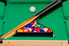 Green Billiard (pool) Table Royalty Free Stock Images