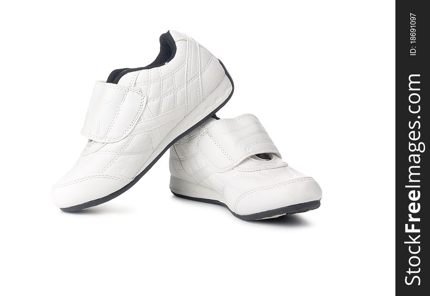 Sport shoes on white background