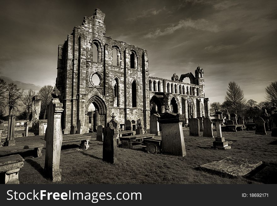 Photo of Elgin Cathedral  and the cemetery