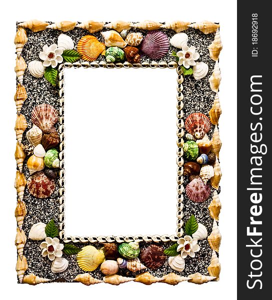 Frame used shells in many colors sizes to make up. Frame used shells in many colors sizes to make up