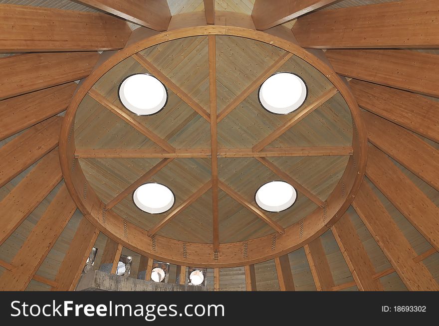 Construction of a wooden cover , Portugal - Europe