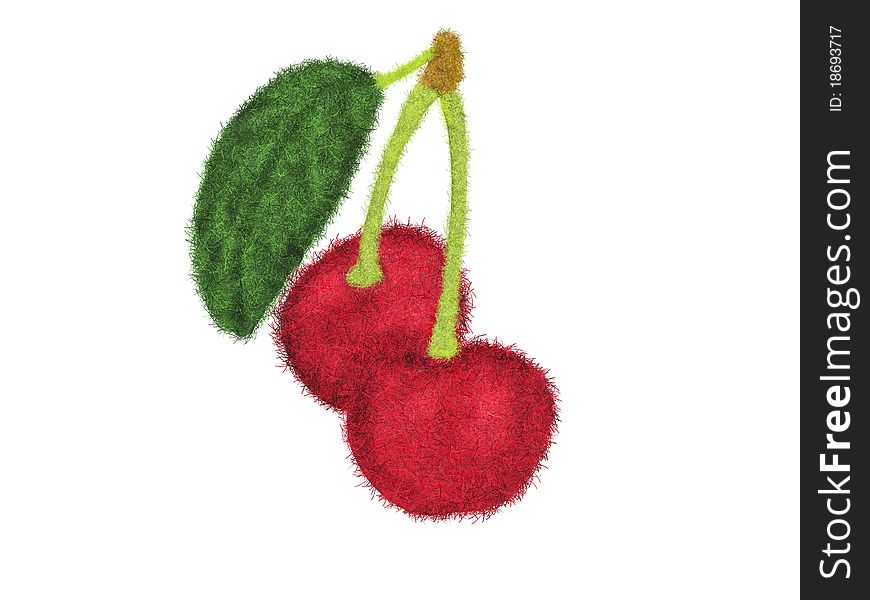 Illustration of sweet and freshy cherries. Illustration of sweet and freshy cherries
