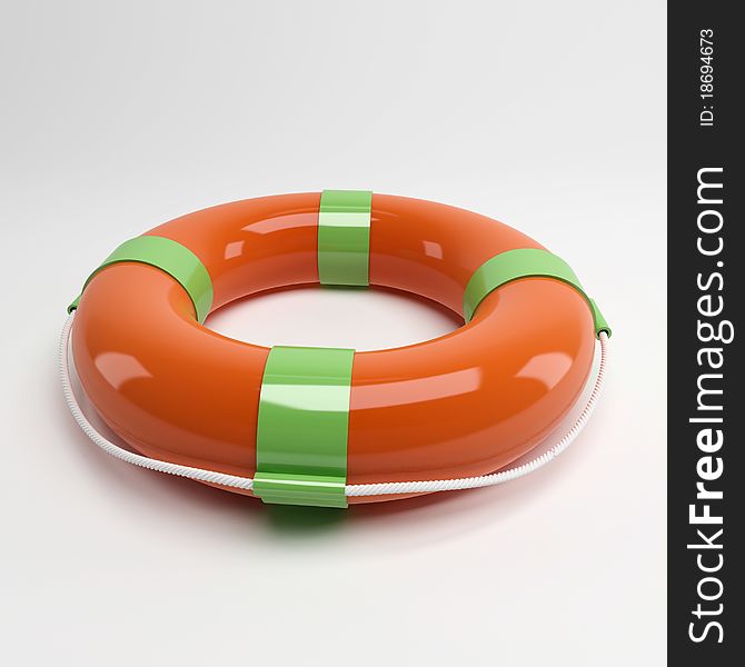 Rescue inflatable rubber circle