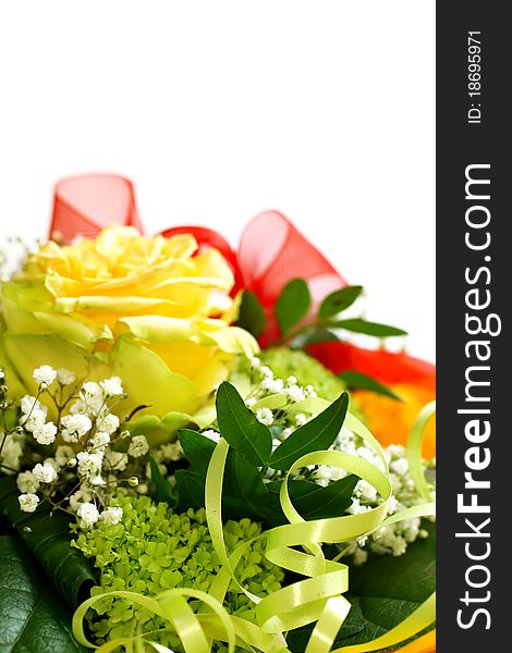 Beautiful bouquet isolated on white background