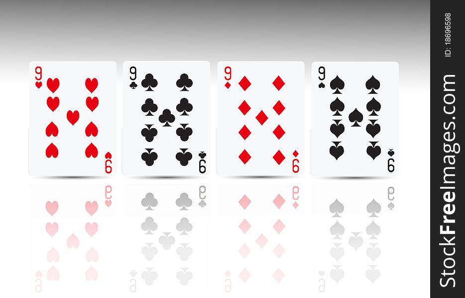 Poker card 4 nine