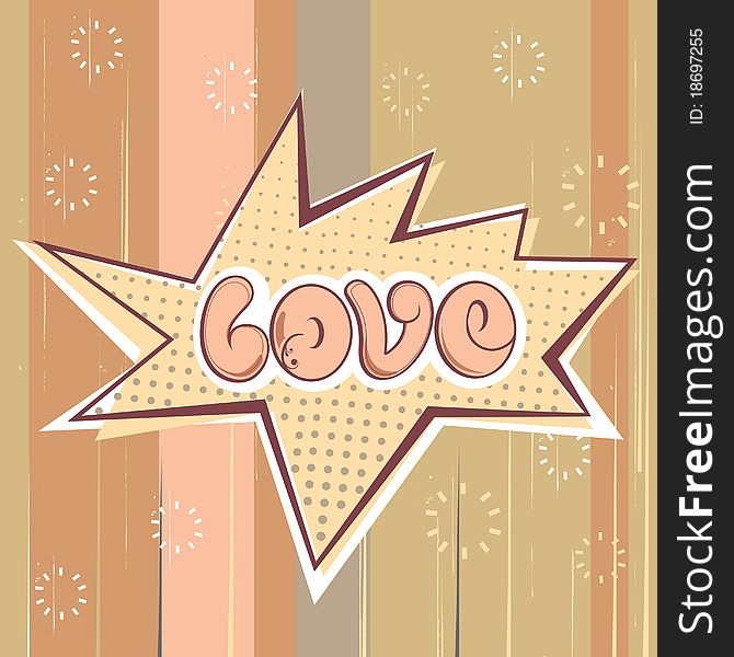 Decorative love design vector background