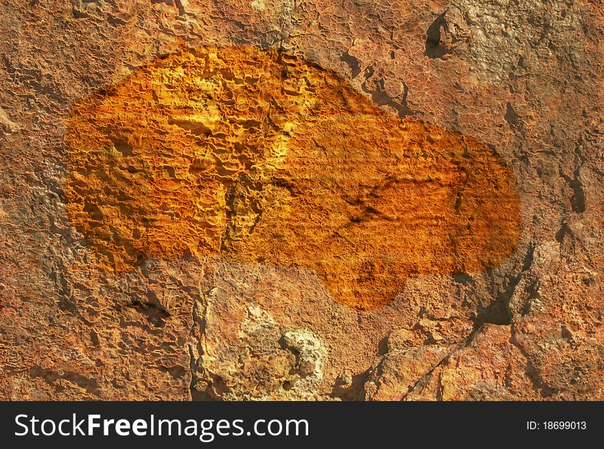 Concept render of car cave painting or carving, technology idea ect. Concept render of car cave painting or carving, technology idea ect