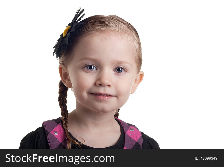 The eyes have it all in this photograph.  The cute young girl can be placed anywhere.  The look on her face can be whatever the viewer precieves it as.