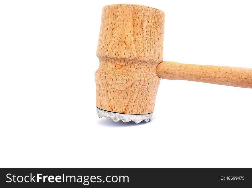 Meat mallet isolated on white background.