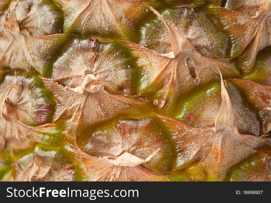 Pineapple skin very close up. Pineapple skin very close up