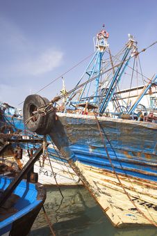 Old Fishting Boat Stock Photo