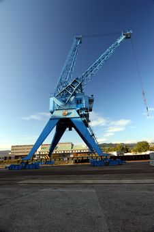Harbor Crane In Blue Sky Stock Photography Harbor Crane In Blue Sky Stock Photography