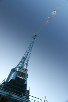 Detail Of A Harbor Crane In Blue Sky Stock Images Detail Of A Harbor Crane In Blue Sky Stock Images