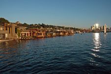 Seattle Lake Union Houseboats Royalty Free Stock Photos Seattle Lake Union Houseboats Royalty Free Stock Photos
