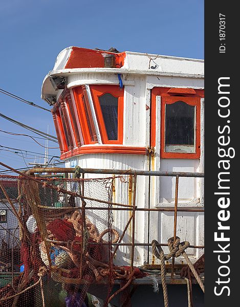 Old fishing boats in Agadir, Morocco. Old fishing boats in Agadir, Morocco