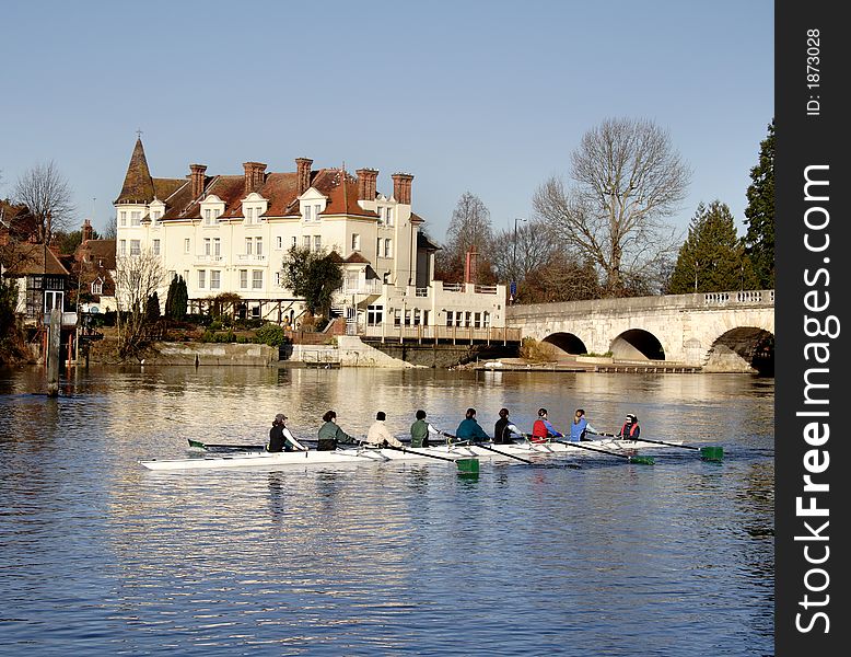 Historic Hotel And Road Bridge