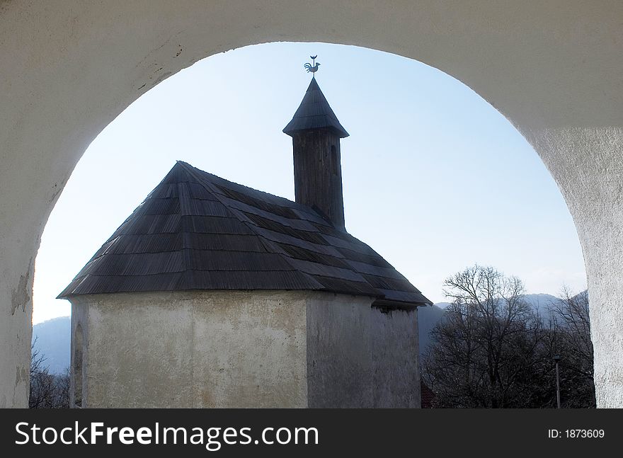 Old wooden church in Republic of Slovenia, Europe. Old wooden church in Republic of Slovenia, Europe