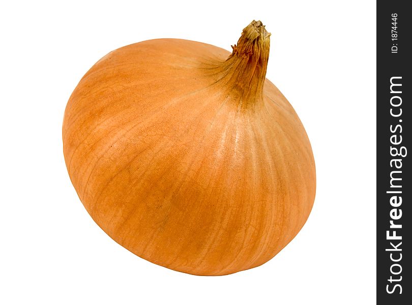 Onion, isolated on white, clipping path included