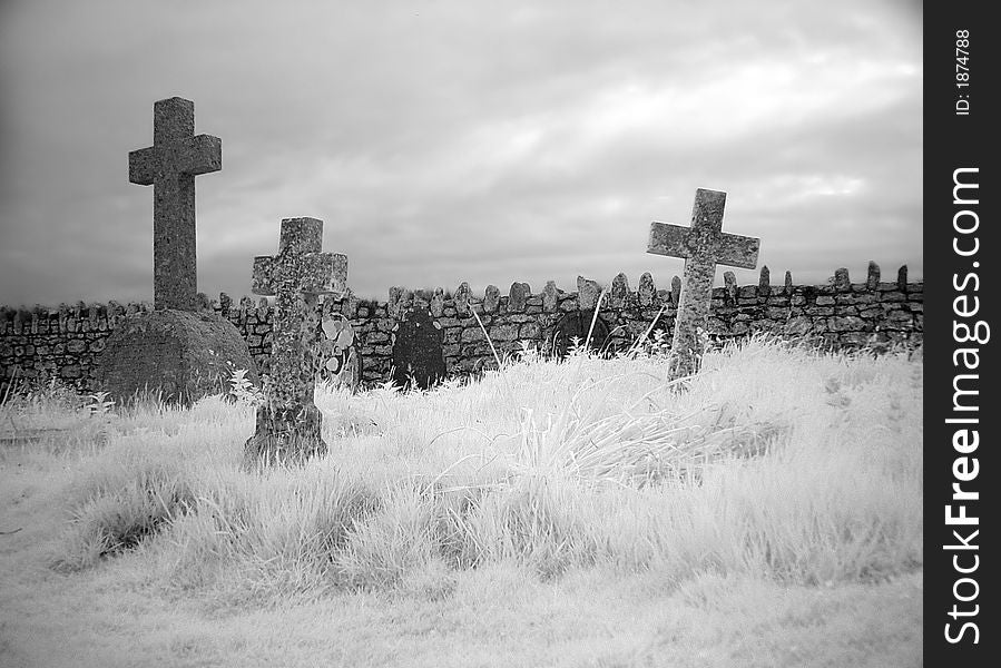 Old graveyard on the island of Lundy, UK. Old graveyard on the island of Lundy, UK