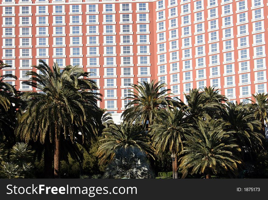 A building located in a tropical area. A building located in a tropical area.