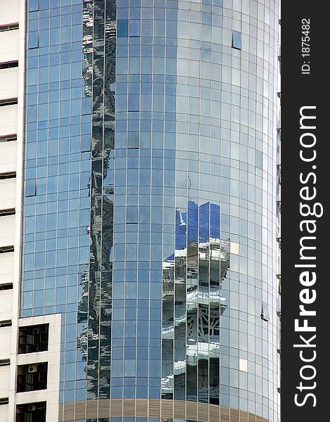 Office tower facade in Kuala Lumpur. Office tower facade in Kuala Lumpur