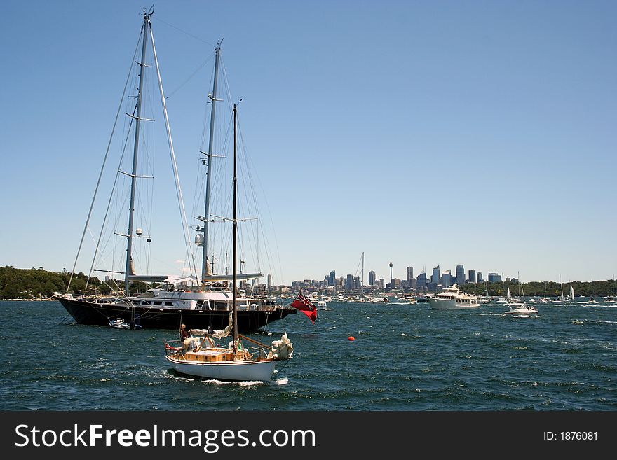 Boats in Sydney Harbour