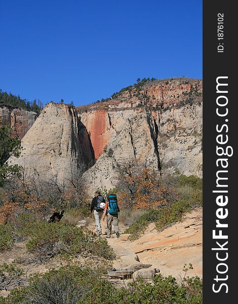 Hiking in zion 3