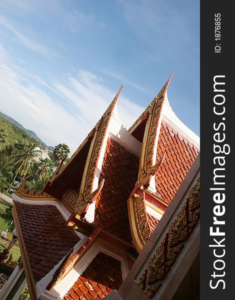 Wat Chalong in Phuket, Thailand - travel and tourism. Wat Chalong in Phuket, Thailand - travel and tourism