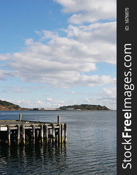 Calm waters of a giant lake. Calm waters of a giant lake