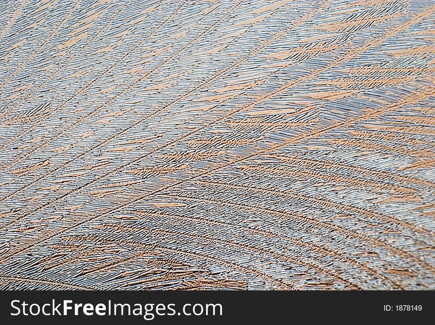 Close-up of beautiful frosty window, good background for greeting-cards, macro. Close-up of beautiful frosty window, good background for greeting-cards, macro