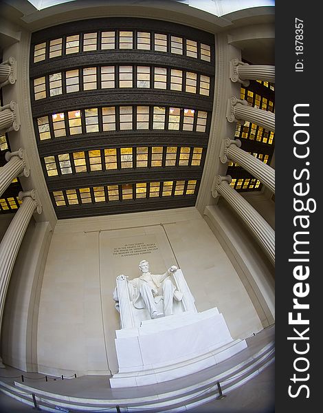 The Lincoln Memorial in Washington, DC.