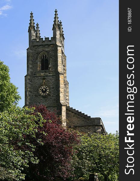 Square tower of a traditional scottish church