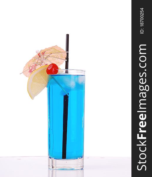 Blue cocktail