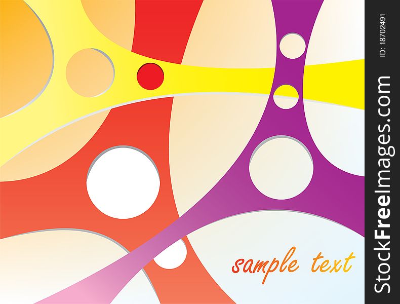 Abstract background. The sample of design for cut-away