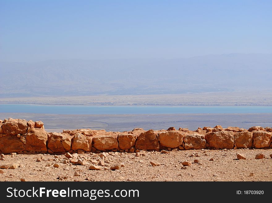 Masada fortress near Eilat, Israel