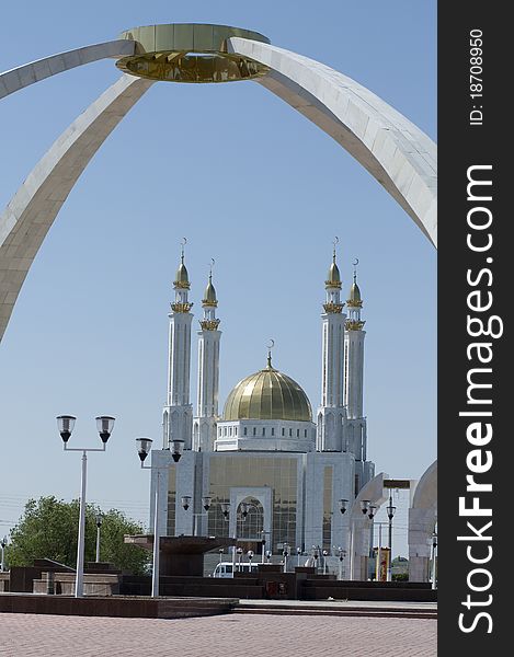 The new mosque, is made in Kazakhstan