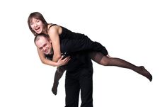 Portrait Of A Beautiful Young Happy Smiling Couple Stock Images Portrait Of A Beautiful Young Happy Smiling Couple Stock Images