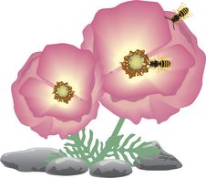 Pink Flower Vector Royalty Free Stock Photos Pink Flower Vector Royalty Free Stock Photos